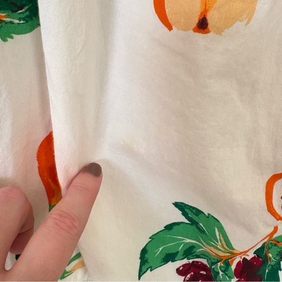 Urban Outfitters | Off Shoulder White Fruit Dress | Size M - Picture 16 of 16